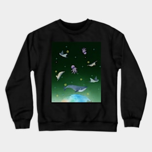 Ocean above earth Crewneck Sweatshirt